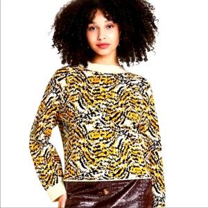 Rachel Comey X Target Animal Print 2X Crewneck Sweater- NWT